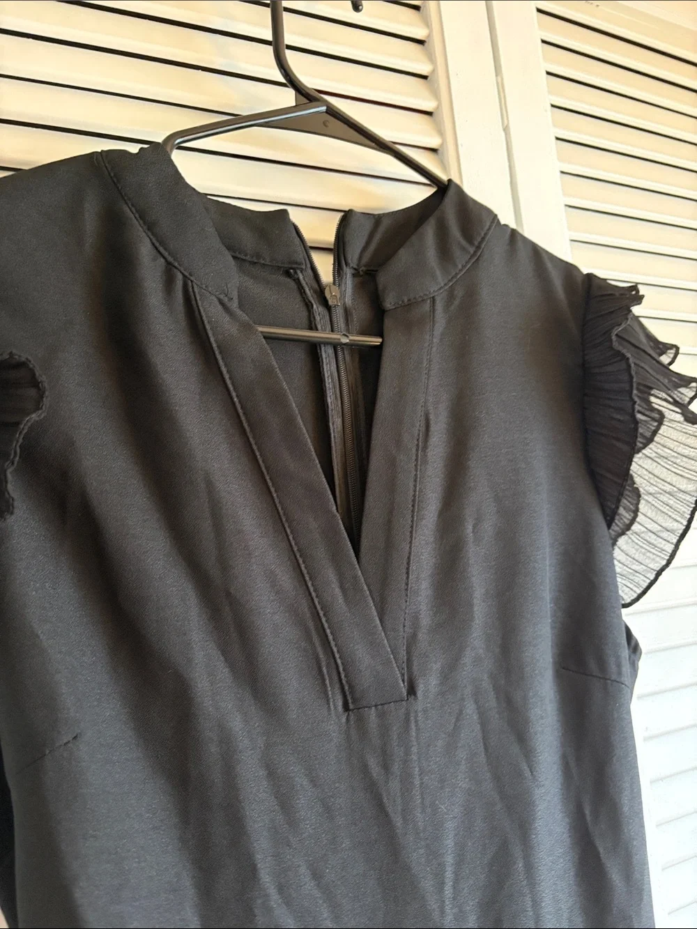 Black Jumpsuit with Flutter Sleeves and Tied Waste NEVER WORN